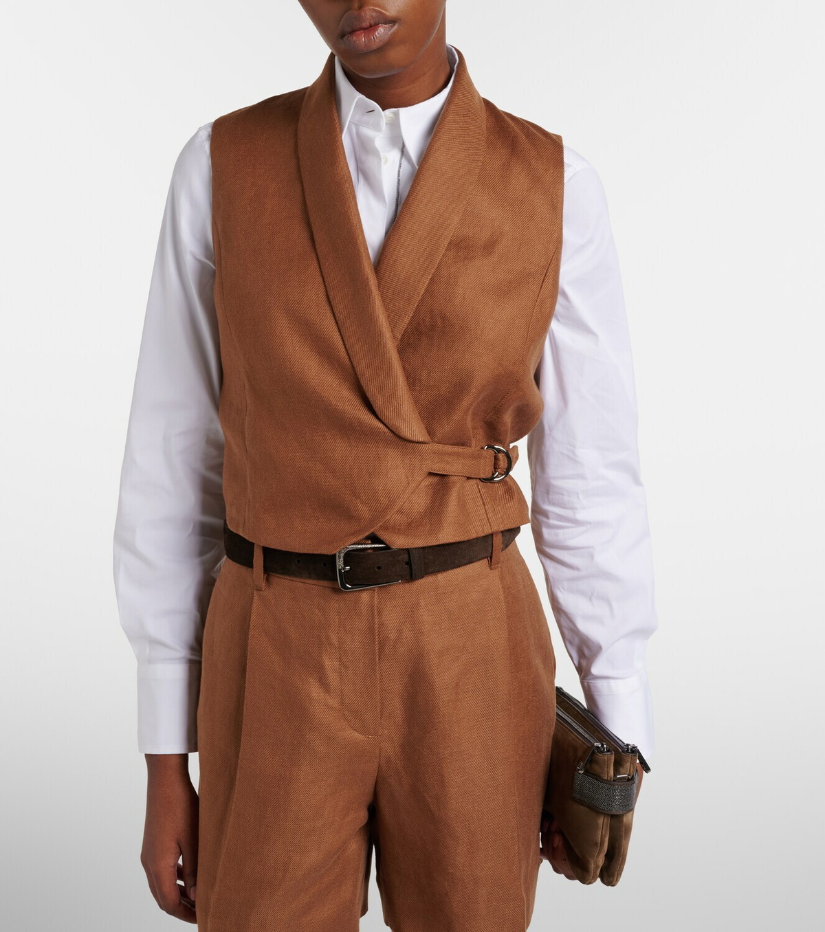 Brunello Cucinelli Monili linen vest