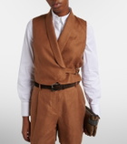 Brunello Cucinelli Monili linen vest
