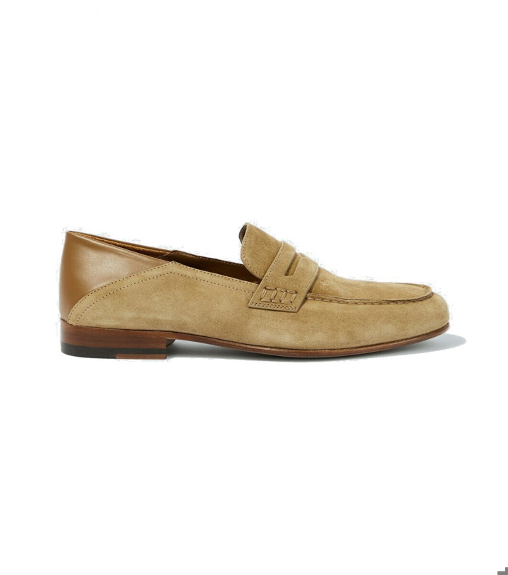 Photo: Manolo Blahnik Plymouth suede penny loafers