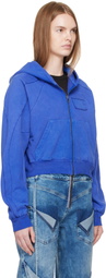 Ottolinger Blue Multiline Zip Hoodie