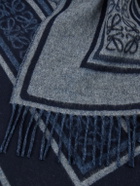 LOEWE - Fringed Wool and Cashmere-Blend Scarf