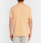 Albam - Striped Cotton-Jersey T-Shirt - Men - Yellow