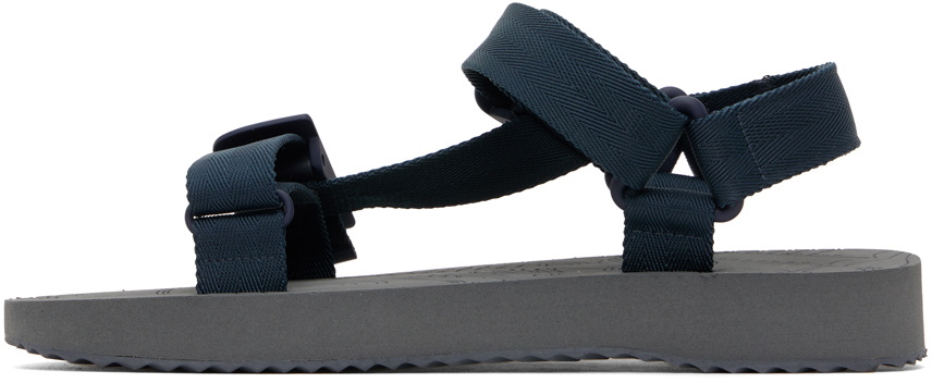 Burberry Navy Trek Sandals Burberry