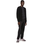 Norse Projects Black Lambswool Adam Cardigan