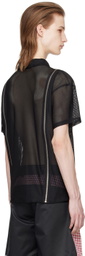 Olly Shinder Black Zip Polo