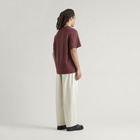 END. Mono T-shirt in Oxblood
