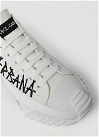 Logo Print NS1 Sneakers in White