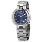 Bulova RUBAIYAT Quartz Diamond Blue Dial Ladies Watch 96R225