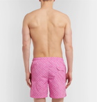 Anderson & Sheppard - Slim-Fit Mid-Length Floral-Print Swim Shorts - Pink
