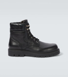 Bottega Veneta Haddock leather combat boots