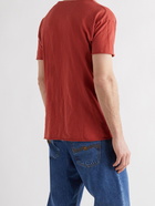 NUDIE JEANS - Roger Slub Organic Cotton-Jersey T-Shirt - Red