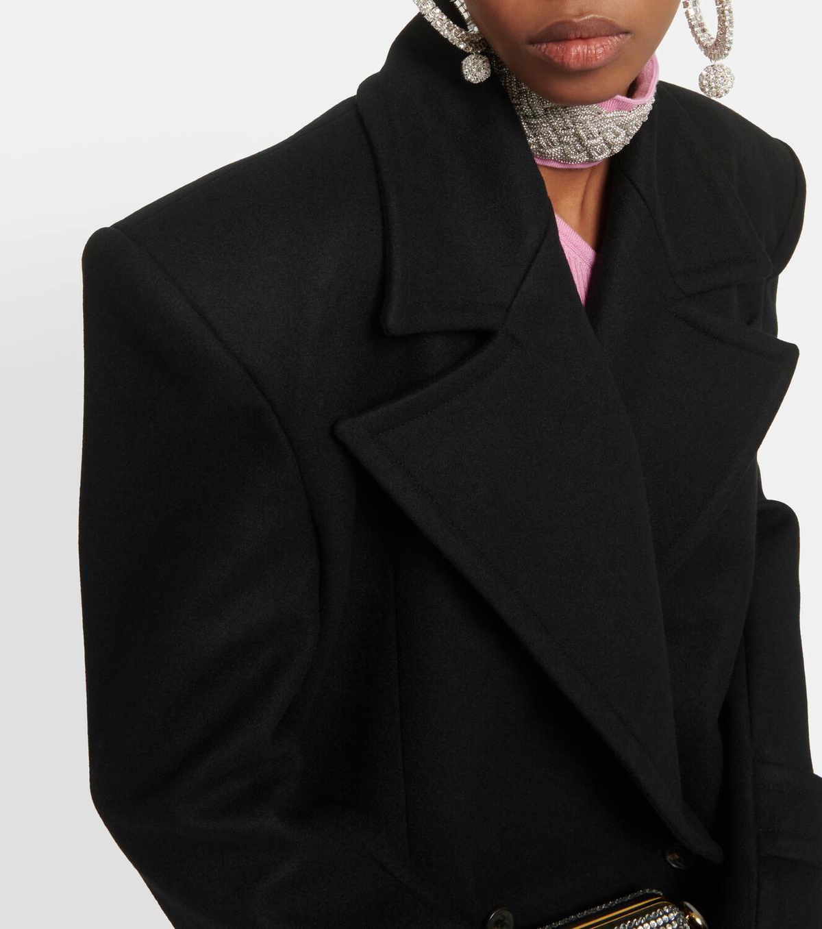 Giuseppe di Morabito Double-breasted wool-blend coat