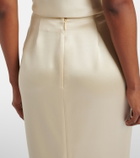 The Row Silk satin maxi skirt