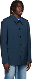 We11done Navy Regular Collar Jacket