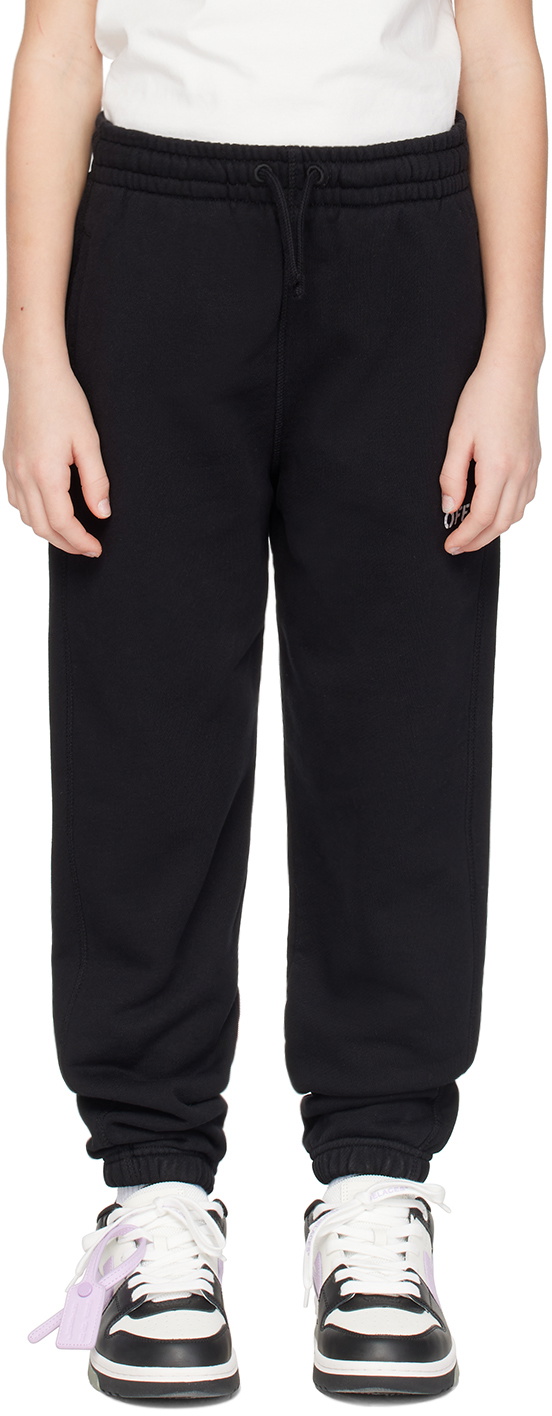 Off-White Kids Black Off Stamp Sweatpants