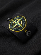 Stone Island - Logo-Appliquéd Cotton-Blend Half-Zip Sweater - Black