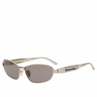 Balenciaga Eyewear BB0355S Sunglasses in Gold/Brown 