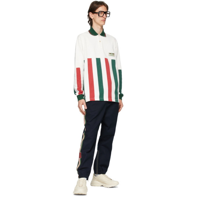 Mens Gucci Black Chenille Logo-tag Cropped Side-stripe Trousers Joggers Sz  XXXL | eBay