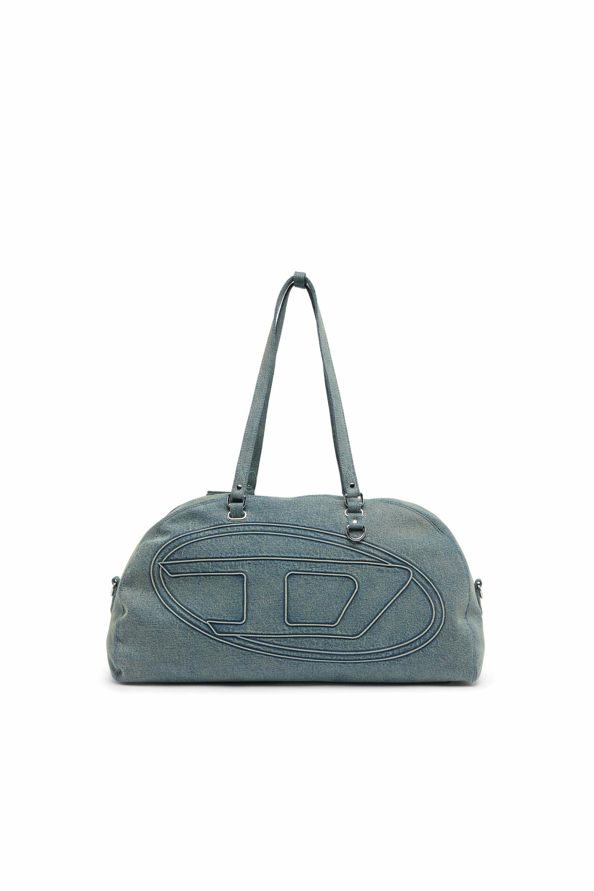 Diesel 1DR Dome-Duffle bag in denim with Oval D logo - Travel Bags - Unisex - Blue