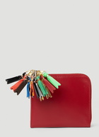 Zipper Pull Wallet in Red