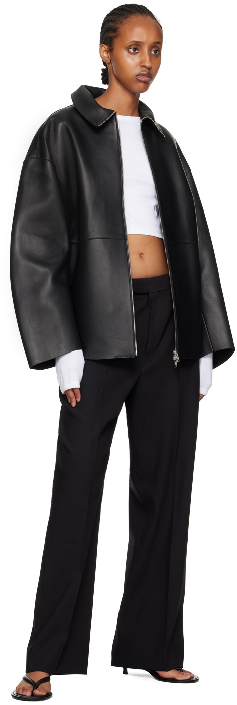 Teurn Studios Black Doublé Leather Jacket