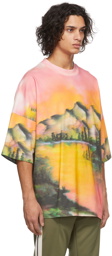 Palm Angels Multicolor Loose Mountain Panorama T-Shirt