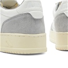 Autry Men's Medalist Goat Leather Suede Sneakers in Suede White/Grey