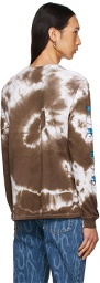 Ashley Williams SSENSE Exclusive Brown & White Tie-Dye Rat Long Sleeve T-Shirt