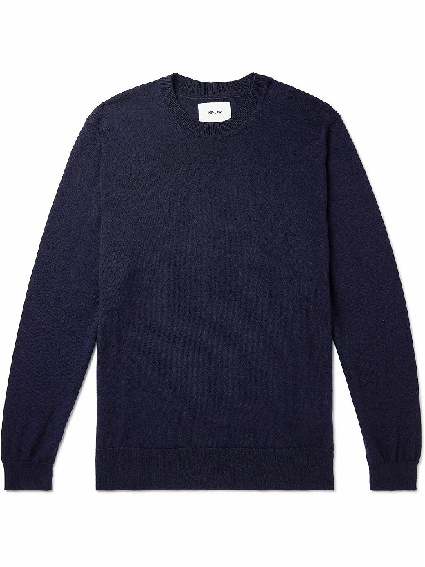Photo: NN07 - Ted 6605 Wool Sweater - Blue