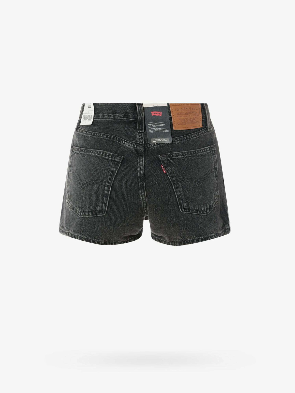 Black levi hotsell shorts womens