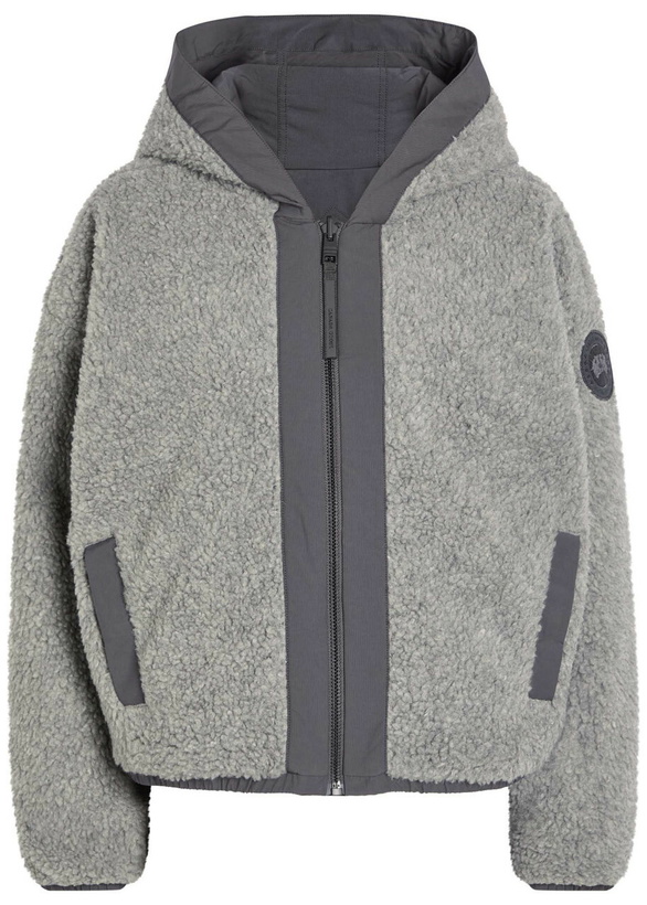 Photo: Canada Goose Alberni Reversible Fleece Bomber Jacket Grey