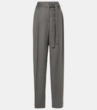 The Row Lonan high-rise silk pants