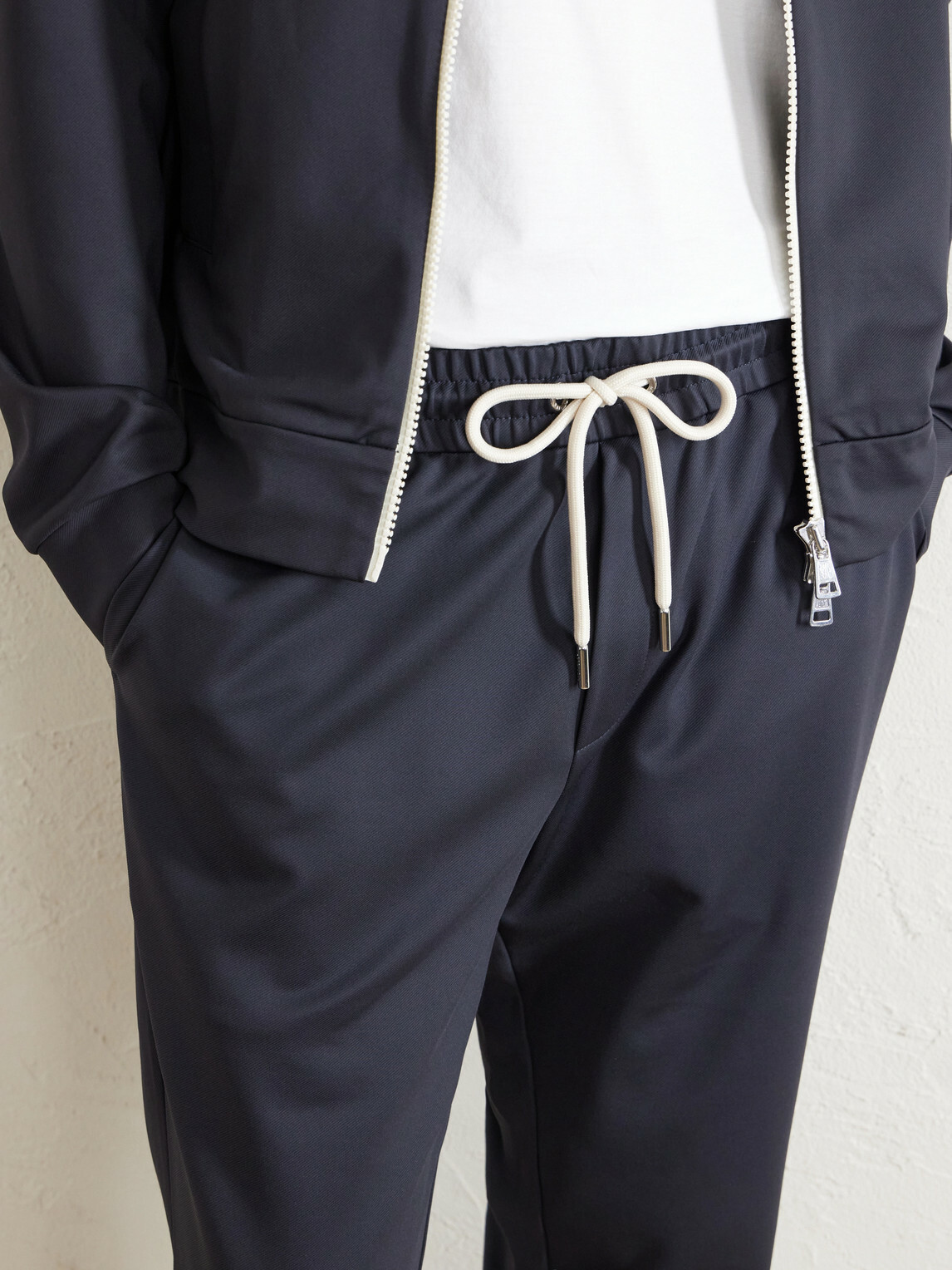 Moncler - Tapered Jersey Sweatpants - Blue