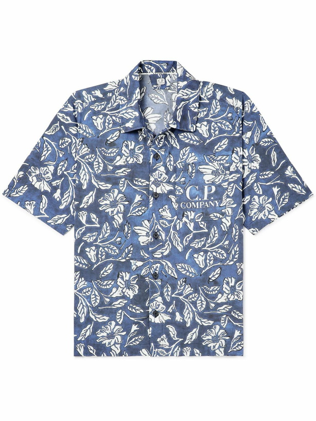 Photo: C.P. Company - Floral-Print Cotton Shirt - Blue