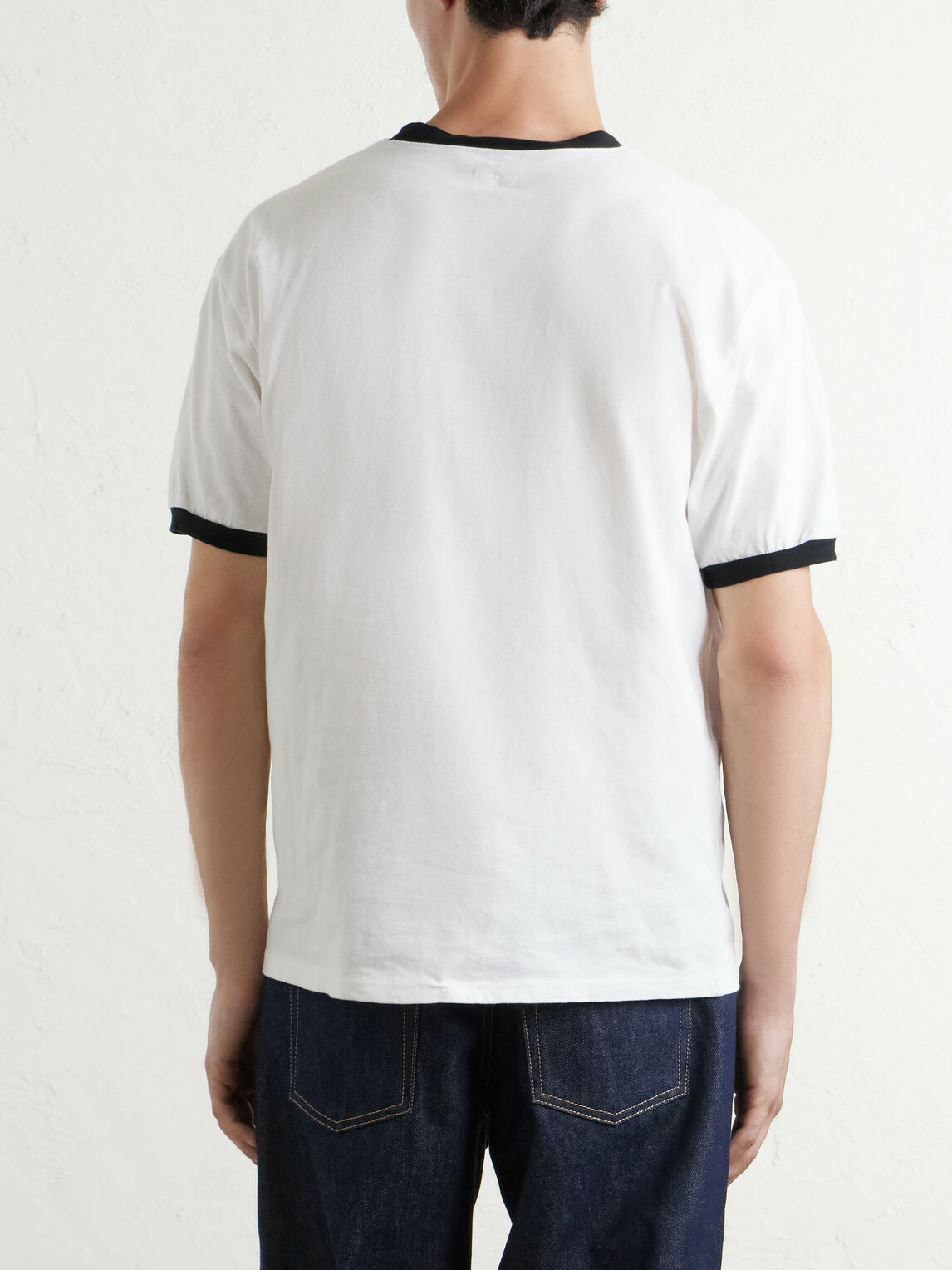 KAPITAL - Embellished Printed Cotton-Jersey T-Shirt - White