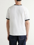 KAPITAL - Embellished Printed Cotton-Jersey T-Shirt - White