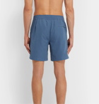 Brunello Cucinelli - Wide-Leg Mid-Length Swim Shorts - Blue