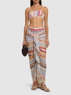 MISSONI Chevron Lurex Knotted Sarong