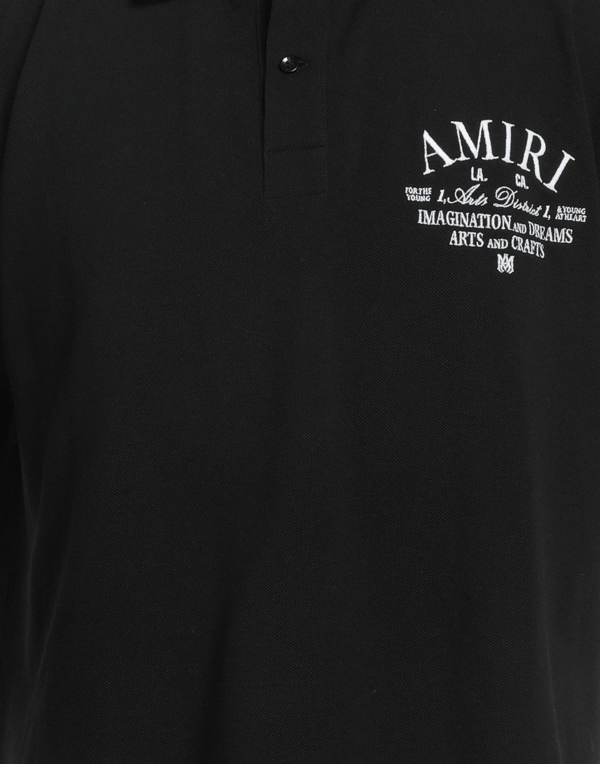 Amiri Mens Polo shirt in Black
