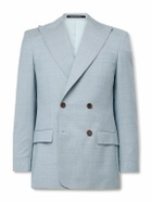 Richard James - Hepworth Double-Breasted Wool Suit Jacket - Blue