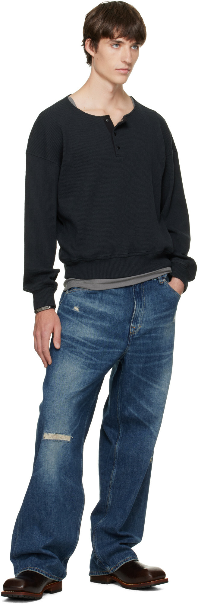 OUR LEGACY Black Ballon Henley