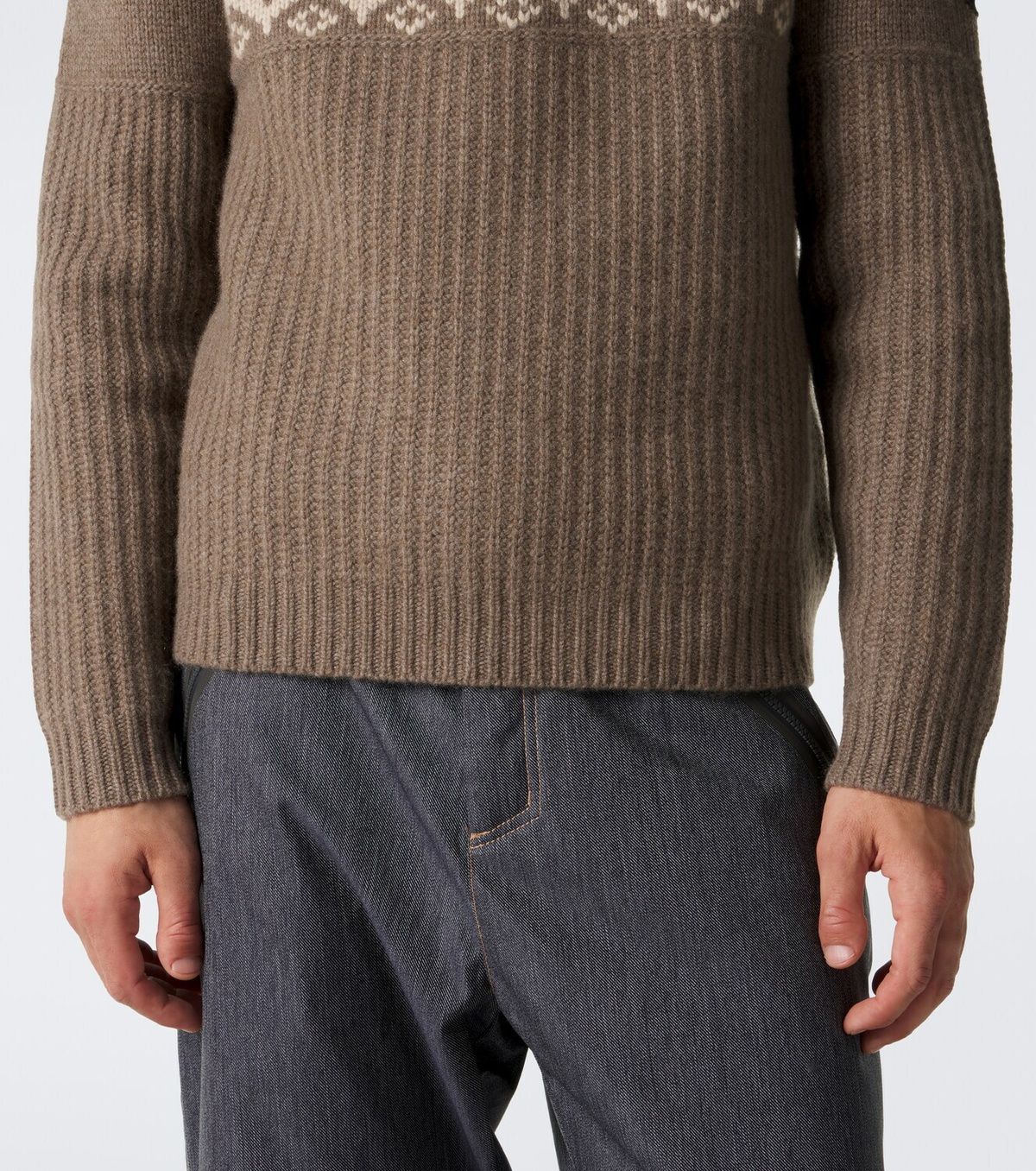 Bogner Ludi Fair Isle cashmere half-zip sweater