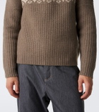 Bogner Ludi Fair Isle cashmere half-zip sweater