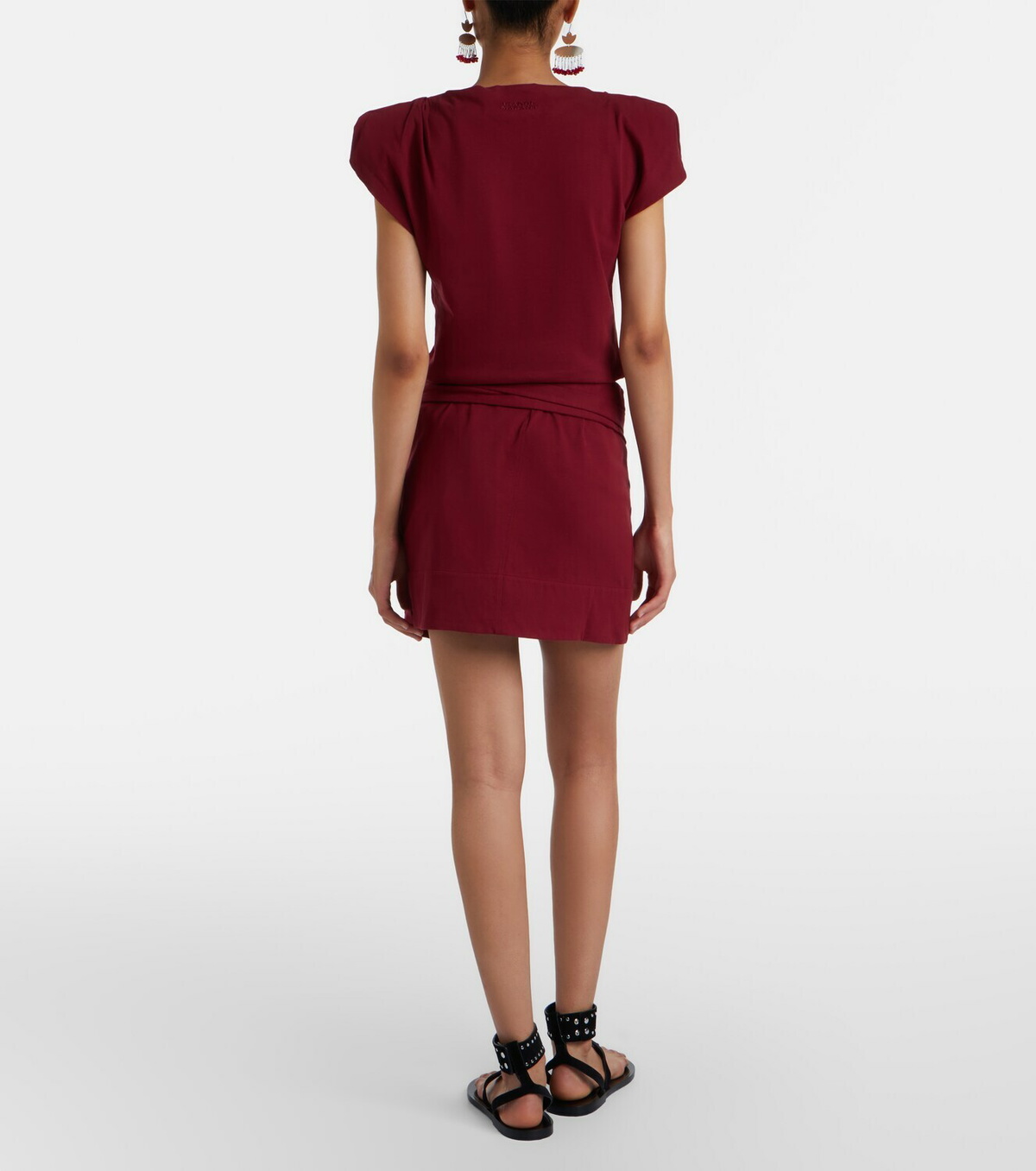 Isabel Marant Berenice draped cotton wrap skirt