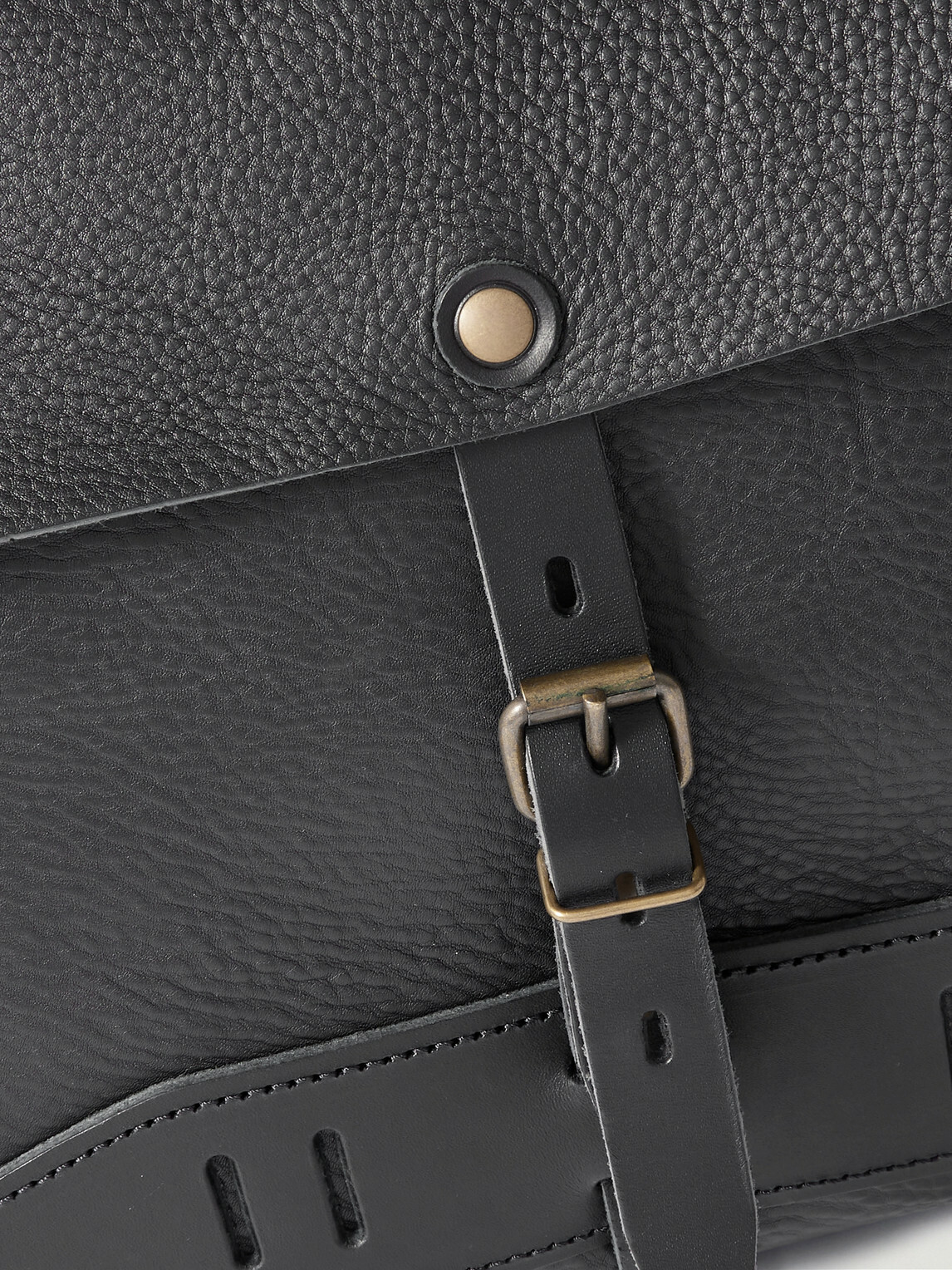Bleu de Chauffe - Lucien Full-Grain Leather Messenger Bag