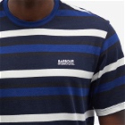 Barbour Men's International Gauge Stripe T-Shirt in Night Sky