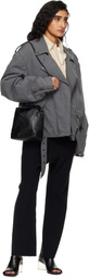 MM6 Maison Margiela Black Triangle Crossbody Bag