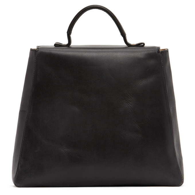Cherevichkiotvichki Black Flat Small Lock Bag