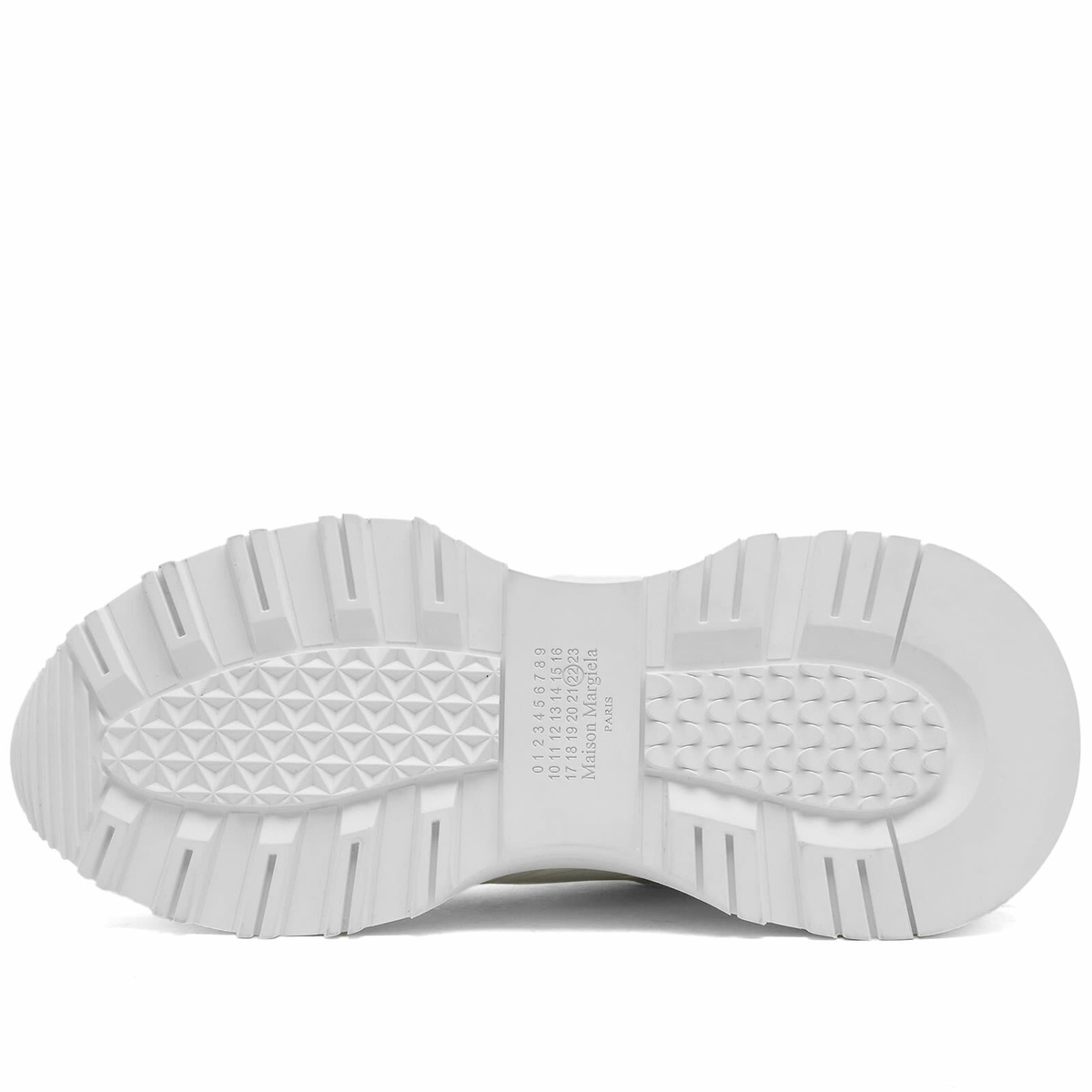 Maison Margiela Men's 50/50 High Frequency Sneakers in White Maison Margiela Men's 50/50 High Frequency Sneakers in White