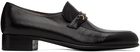 Husbands SSENSE Exclusive Black Leather Loafers